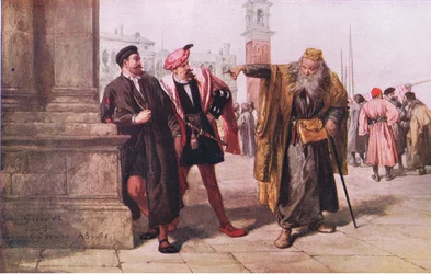 Shylocks Antwort an Salanio und Salarino, Newnes Bildwissen Band 7, 1950er Jahre